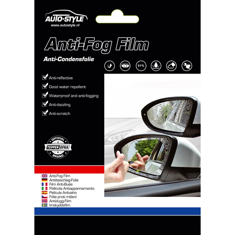 AutoStyle, Anti-dimmfilm, transparent, oval, 2 delar
