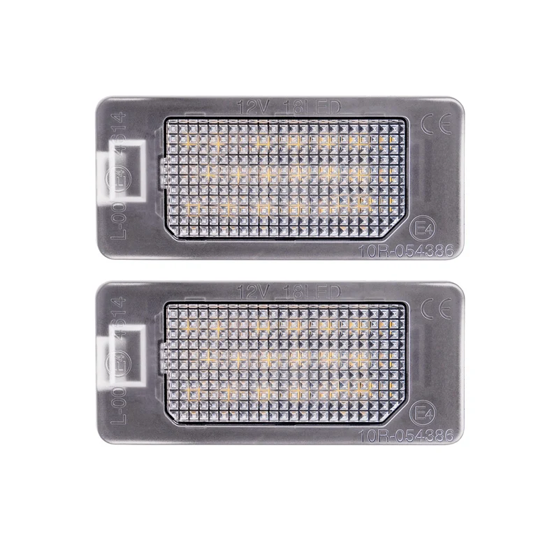 AutoStyle, LED nummerplåtsbelysning kit, Passar till Fiat 500X (6X/7X) 2018-2022 & Alfa Romeo Tonale 2022-, E-Mark godkänd