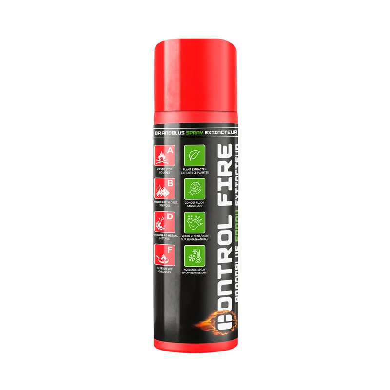 Control Fire, brandsläckningsspray 500ml, effektiv mot flera brandklasser, biologiskt nedbrytbar