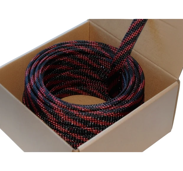 FOUR Connect 4-NS100M-BR12 nylonsock Black / Red 12/25mm 100m