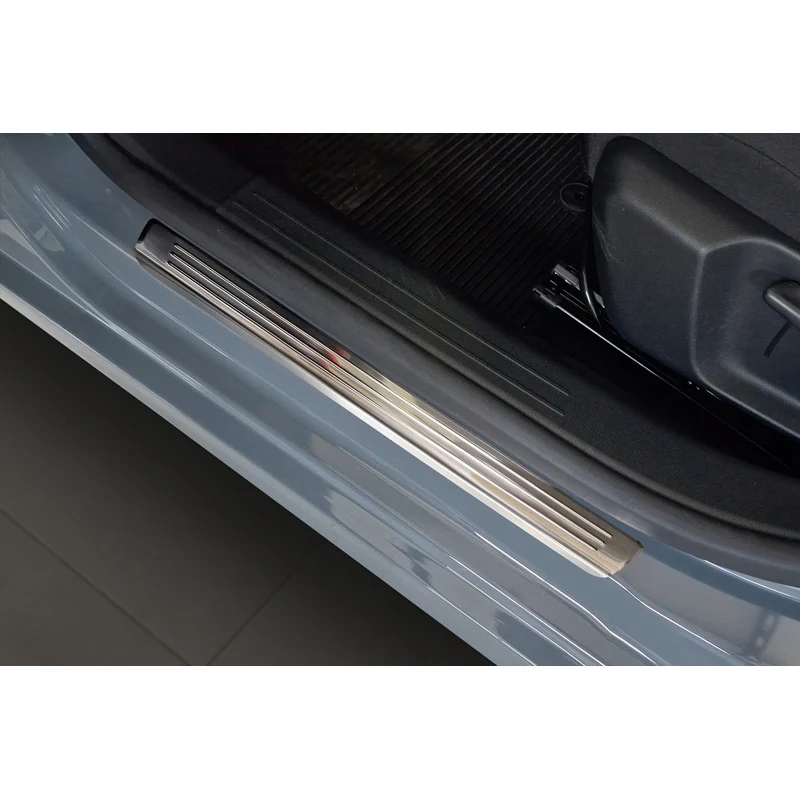 Avisa, Instegsskydd, Rostfritt stål, Passar till Opel Corsa F HB och e-Corsa 2019-2023 & FL 2023-, 'Lines' – 4 delar