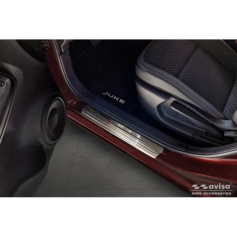 Avisa, Instegsskydd, Rostfritt stål, Passar till Nissan Juke II (F16) 2019-, 'Lines' – 4 delar
