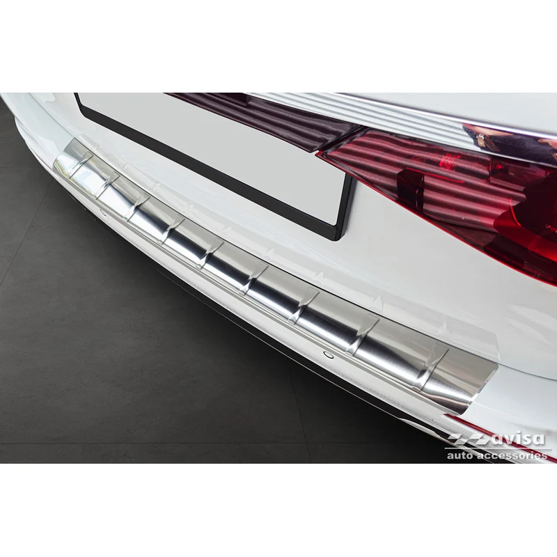 Avisa, Bakre stötfångarskydd, rostfritt stål, passar till Mercedes E-Class (S214) Estate 2023-, 'Ribs'