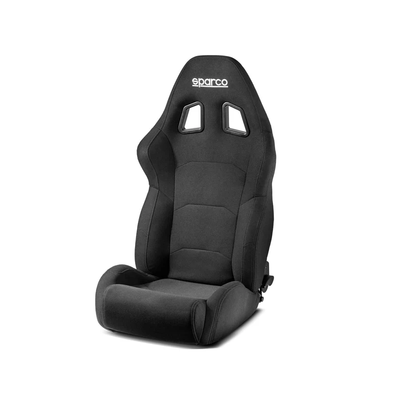 Sparco, Sportstol R500 Torino, Svart, Reclinable, Ergonomisk design med dubbel justering och 3D-tygklädsel