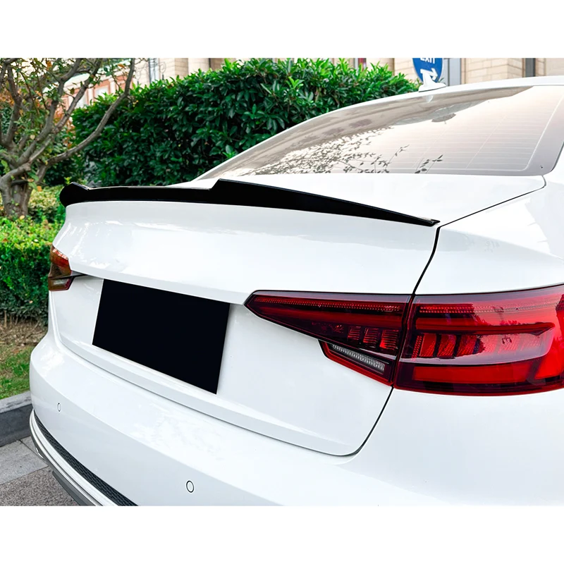 AutoStyle, Bakspoiler, Glanssvart, Passar till Audi A4 (B9) Sedan 2015-2024