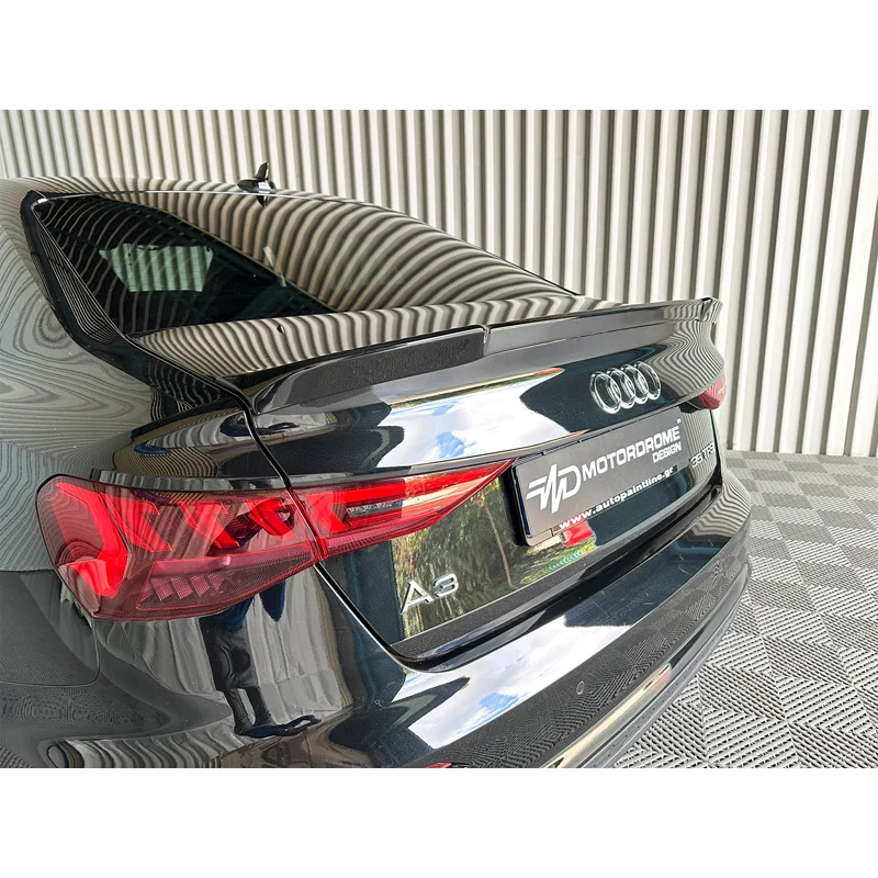 Motordrome, Bakspoiler, Obehandlad PU, Passar till Audi A3 (8Y) Sedan 2020-, 'Aerodynamisk Design'
