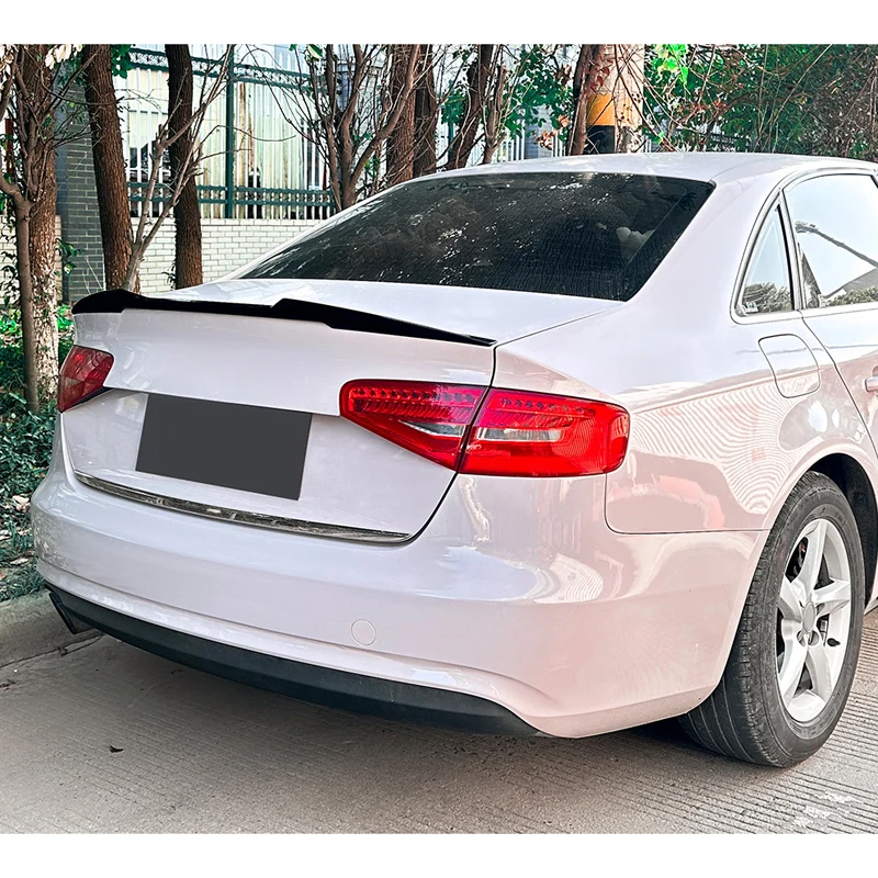 AutoStyle, Bakspoiler, Glanssvart ABS, Passar till Audi A4 (B8) Sedan 2008-2015
