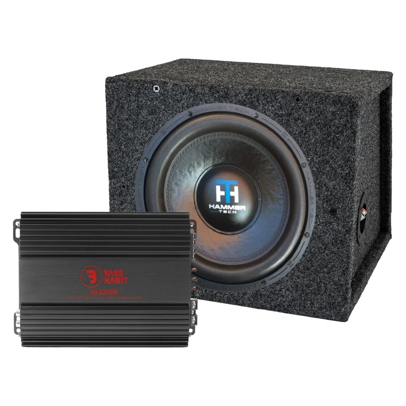 Hammer Tech LCW12V2D4 med RA2000W, 1x12 baspaket i byggsats
