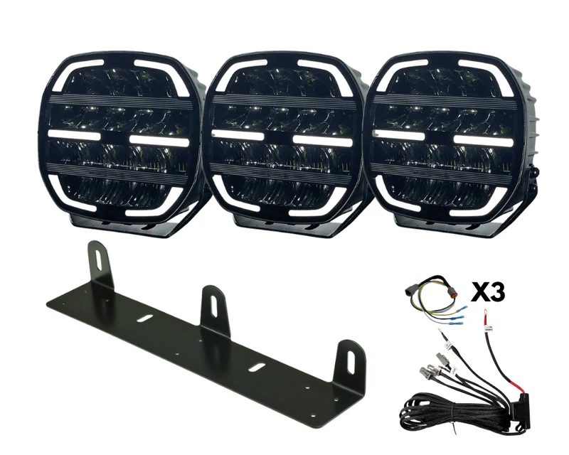 3-Pack V-Sight TRON 9″ LED-Extraljuspaket