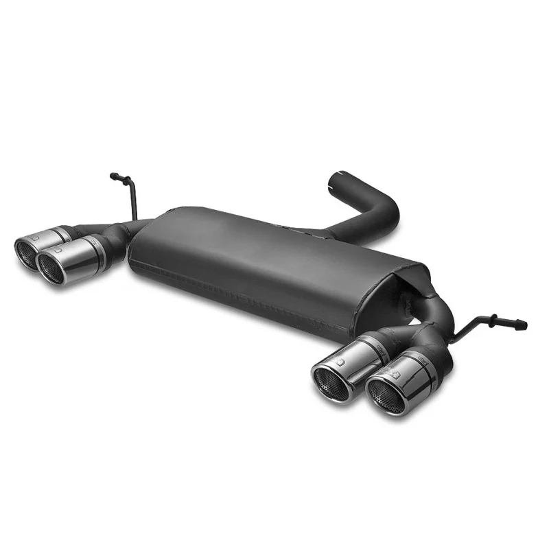 Ulter Sport, Dubbelt Sport Avgassystem, passar Volkswagen Golf V HB 1.4i 55kW/1.4FSi 66kW/1.6i 75kW/1.6FSi 85kW/2.0FSi 110kW/1.9TDI 66/77kW/2.0TDI 100/103kW/2.0SDI 55kW 2003-2008 2 x 70 mm