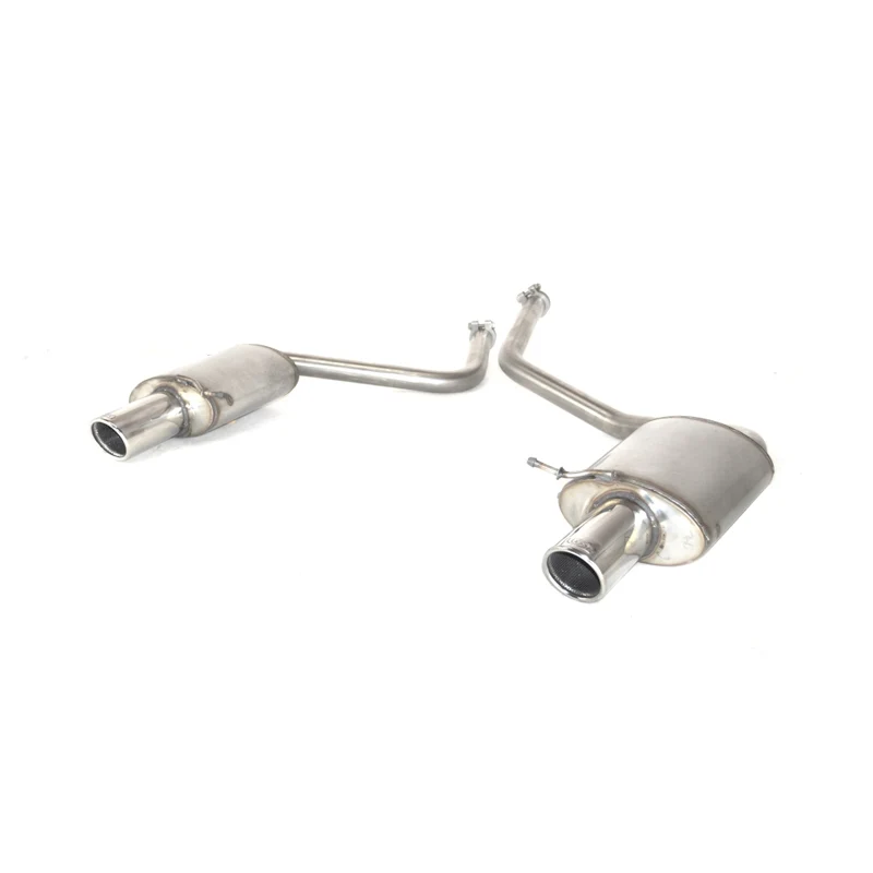 Ulter Sport Dubbelt sportavgassystem Rostfritt Stål Passar Audi A4 1.8 120kW Avant 1997-2001 90mm
