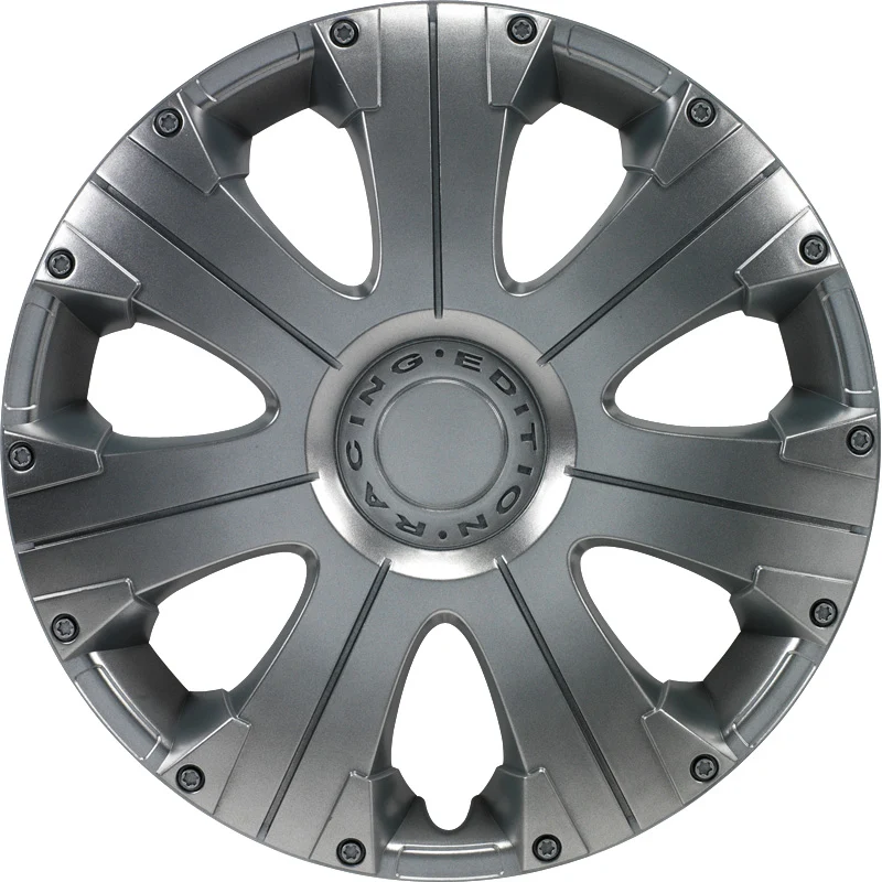 AutoStyle, Navkapslar, 4st, Racing 13-tums silver