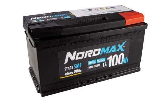 Startbatteri. Nordmax SMF 12V 100Ah 850A