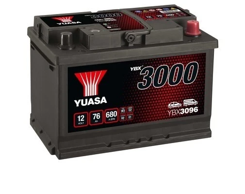 StartBatteri Yuasa YBX3096 12V 76Ah 680A