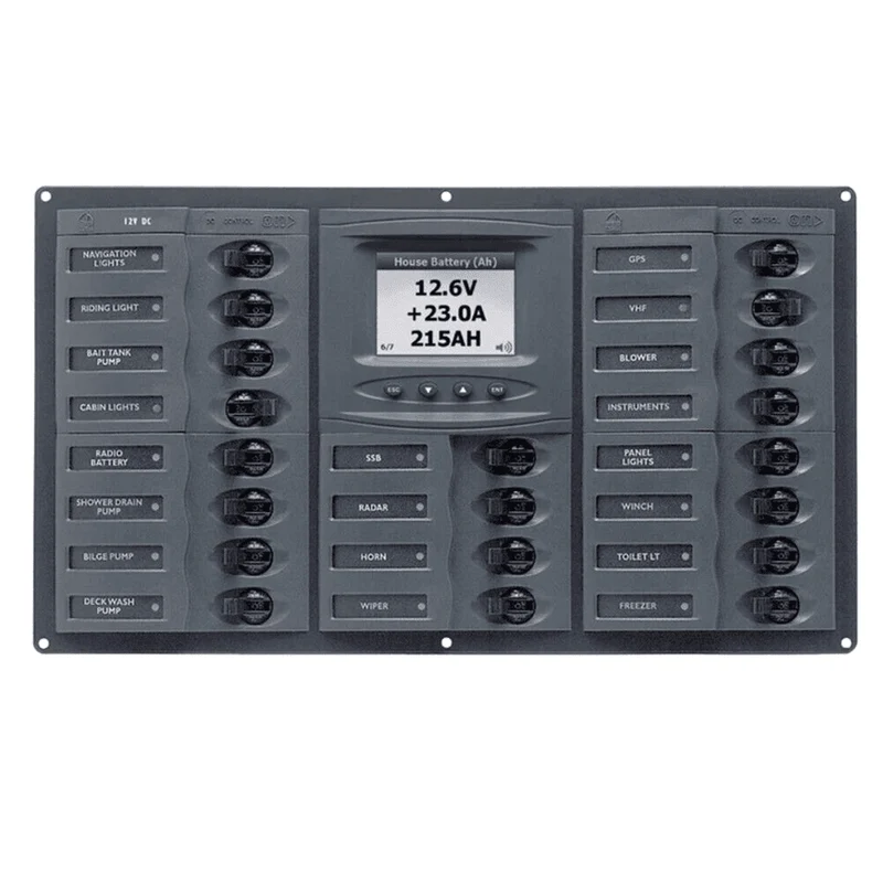 BEP Circuit Breaker Panel DC 12V 20x Single Pole 5