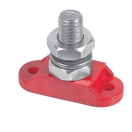 BEP Insulated Studs Single 1x8mm Positive Red (Bul