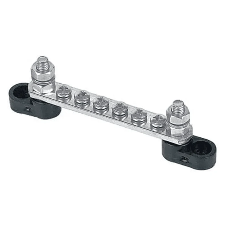 BEP Bus Bar Single 6x 4mm Screw Terminal 2x 6mm In