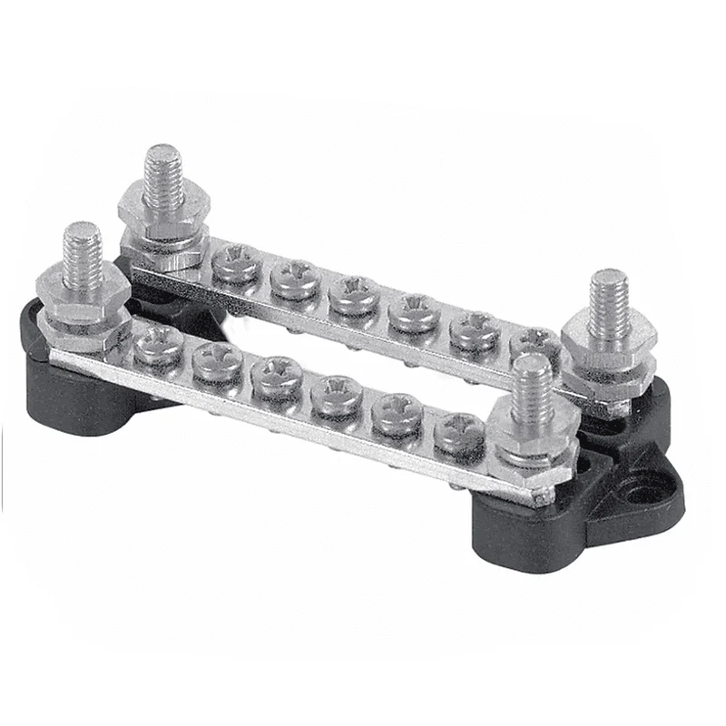 BEP Bus Bar Double 6x 4mm Screw Terminal 2x 6mm In