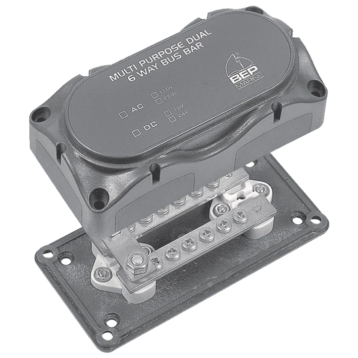 BEP Bus Bar Single 4x 6mm Input Stud 150A With Cov
