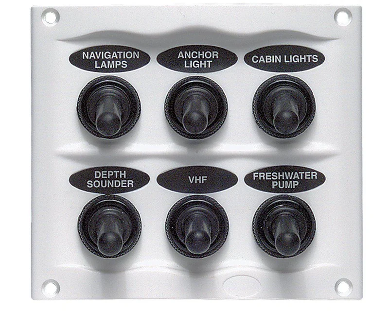BEP Switch Panel DC Waterproof 6xOn/Off White