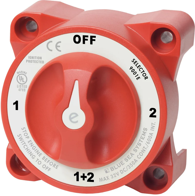 BSS Switch Battery e-Series Selector 4 Position Red