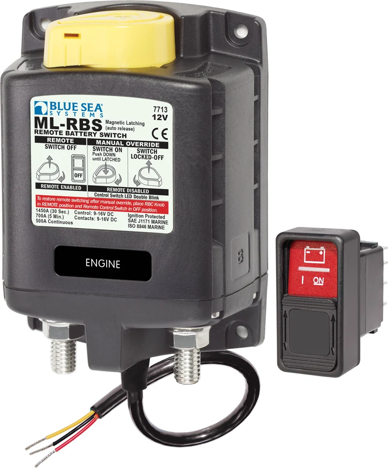 BSS Solenoid ML 12V RBS SPST With Manual Control 2 (incl 2145-BSS Switch)