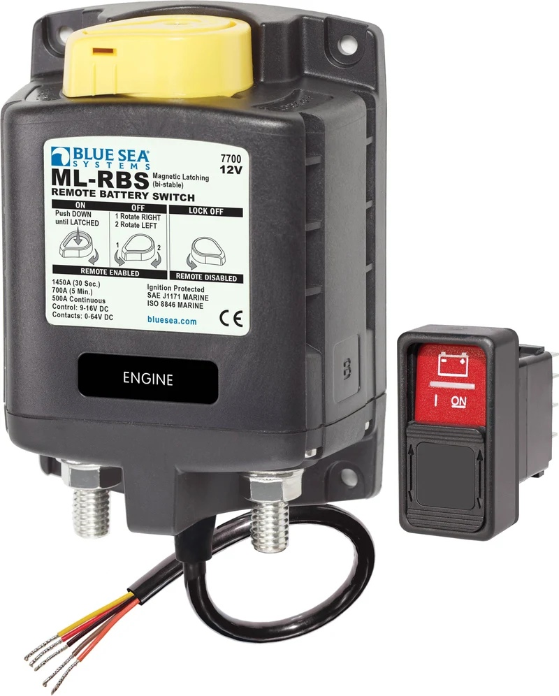 BSS Solenoid ML 500A 12V RBS With Manual Control (incl 2145-BSS Switch)