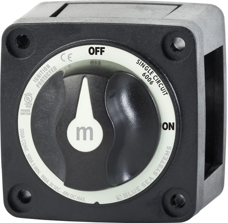 BSS Switch Battery m-Series ON/OFF With Knob Black (Bulk)