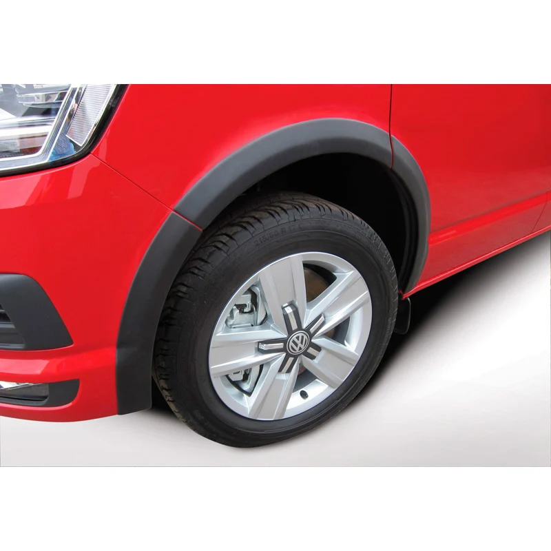 RGM, Set med hjulhusbreddare, passar till Volkswagen Transporter T6.1 2019-2022 kort hjulbas - vänster skjutdörr - bakre dubbeldörrar - svart