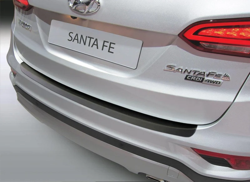 RGM, Bakre stötfångarskydd, ABS-plast, passar Hyundai Santa Fe 9/2015-8/2018 Svart
