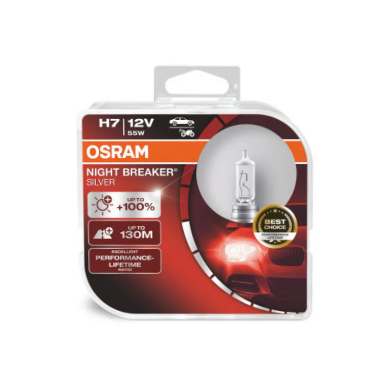 OSRAM Night Breaker Silver H7 64210NBS-HCB – Halogenlampa 12V 55W