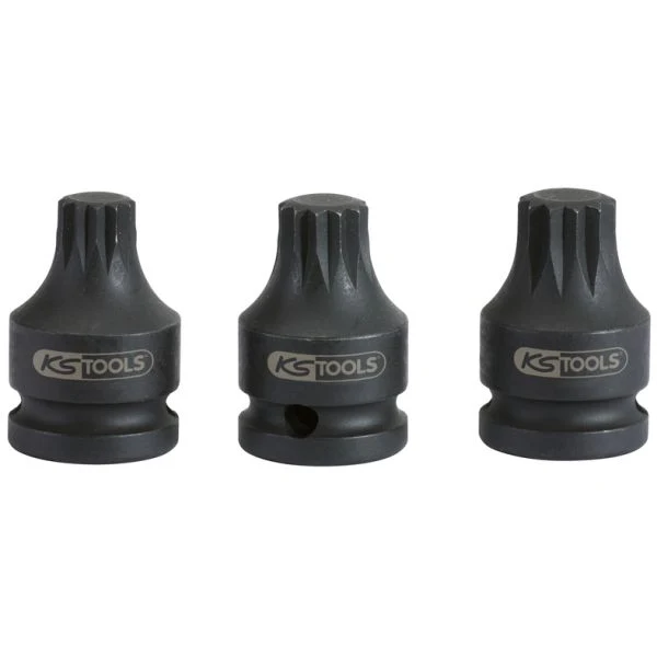KS TOOLS XZN Kraftbitshylsa 1/2" 3-Delar