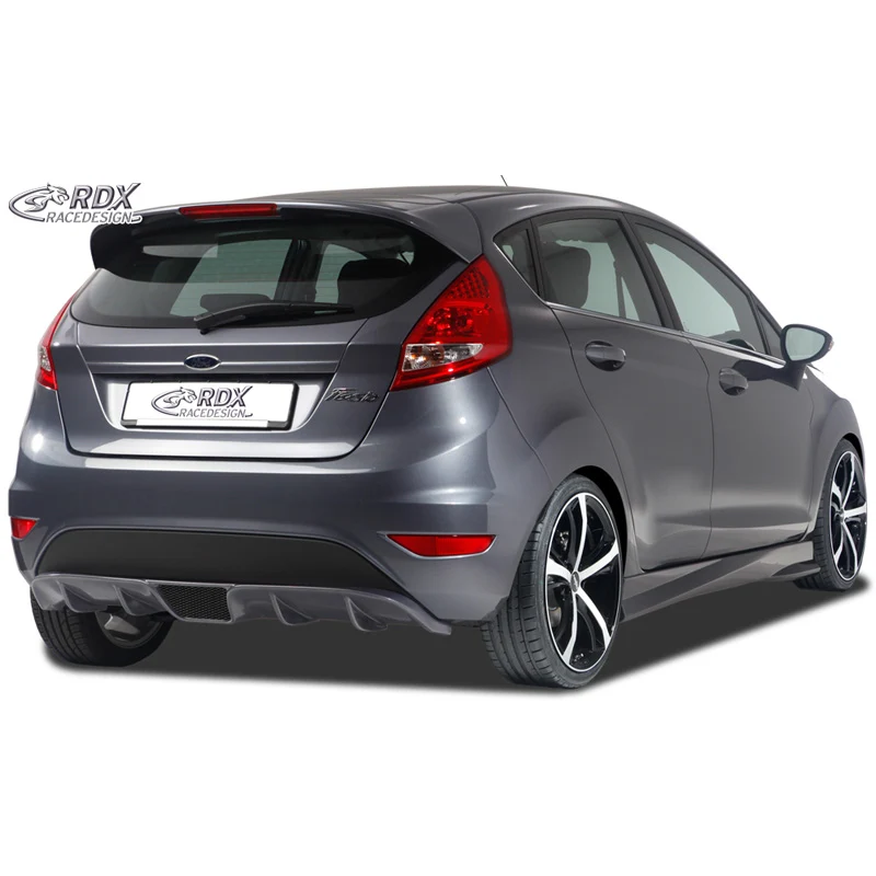 RDX RaceDesign, bakre stötfångare 'Diffusor', passar Ford Fiesta VII 2008-2012 & 2012- (PUR)