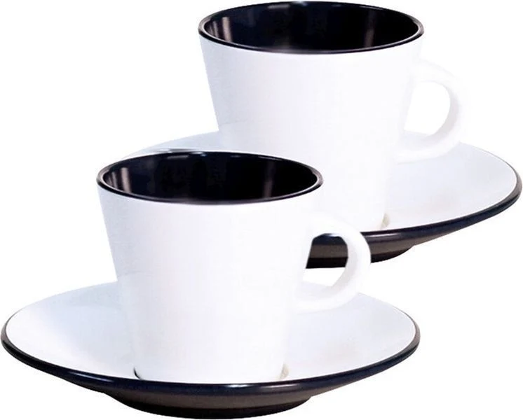 GIMEX Linea Espressokoppset – 2-pack | Elegant & tåligt campingporslin