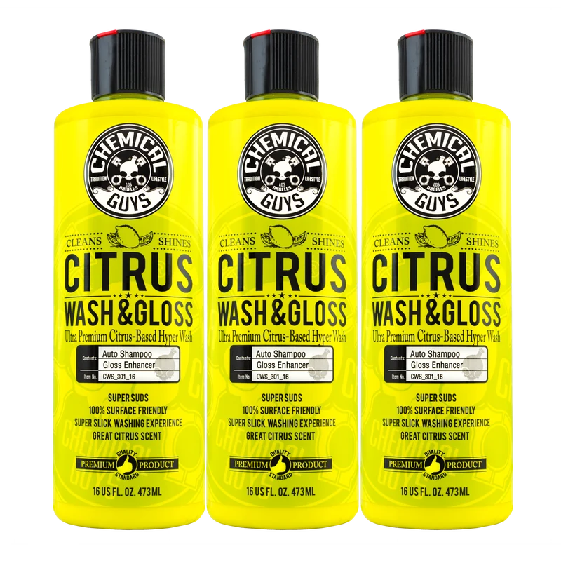 Chemical Guys Citrus Wash & Gloss Bilschampo 3x473ml