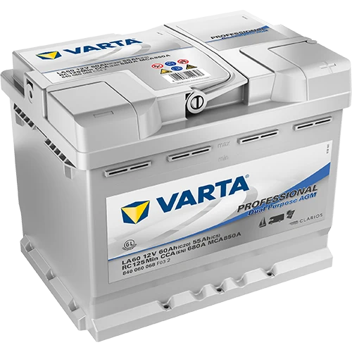 Varta Fritidsbatteri Professional Dual Purpose AGM 12V 55 ah