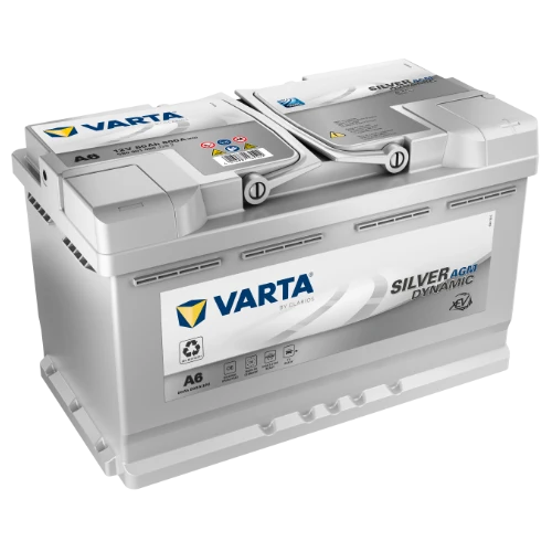 VARTA Bilbatteri SILVER Dynamic xEV AGM Start-Stop 12V 80 ah 800 A