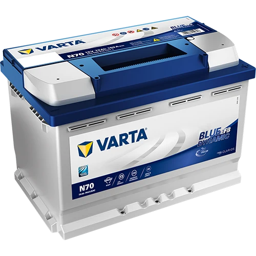 VARTA Bilbatteri BLUE Dynamic EFB Start-Stop 12V 70 ah 760 A