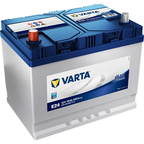 VARTA BLUE dynamic E24, Bilbatteri 12V 70 ah 630 A