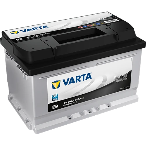 VARTA BLACK Dynamic E9, Bilbatteri 12V 70 ah 640 A
