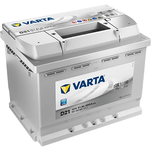 VARTA SILVER Dynamic D21, Bilbatteri 12V 61 ah 600 A