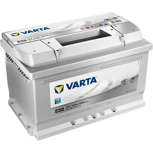 VARTA SILVER Dynamic E38, Bilbatteri 12V 74 ah 750 A