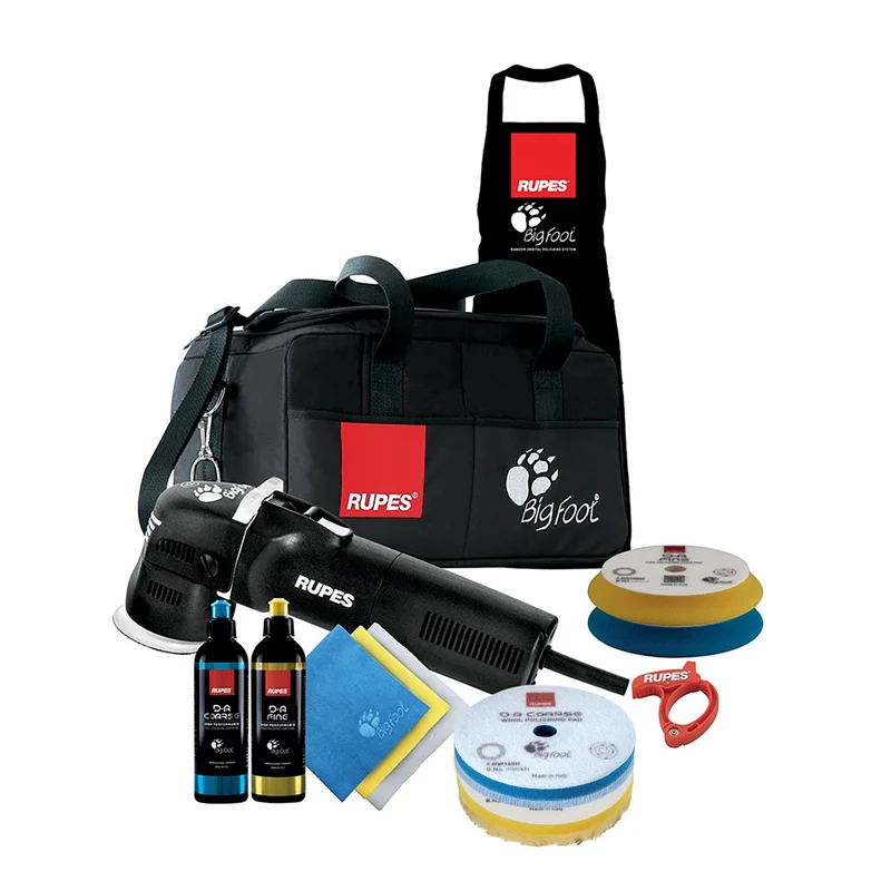 Poleringskit med oscillerande polermaskin RUPES BigFoot LHR75E/LUX, 400 W, Ø75 mm (4000 – 5500 rpm)