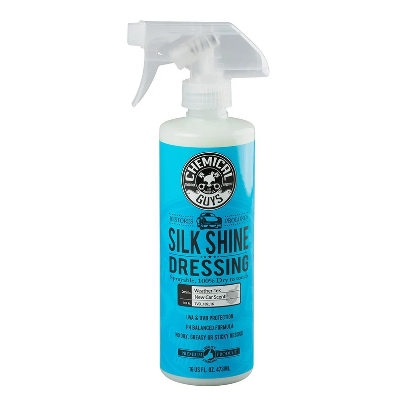 Chemical Guys Silk Shine Dressing återställer plast och gummi, 473 ml