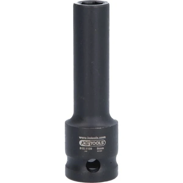 KS TOOLS 1/2" 6-kants krafthylsa Lång, 9mm