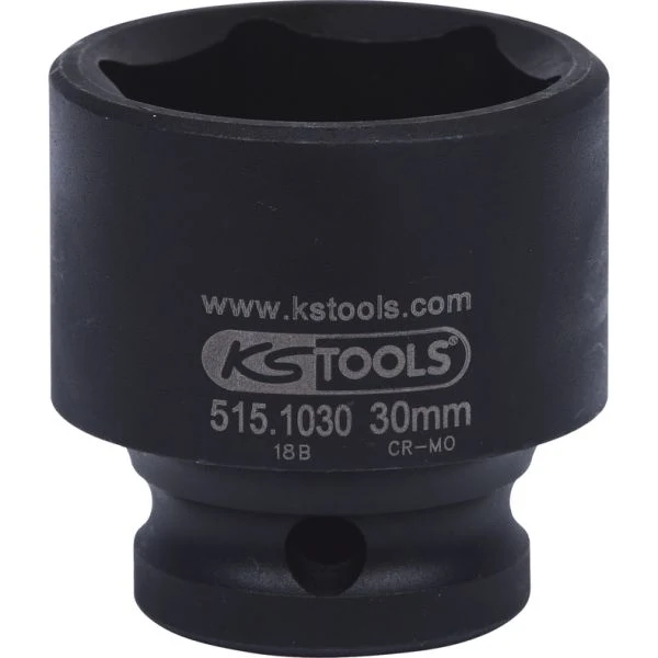 KS TOOLS 1/2" 6-kants krafthylsa 30mm