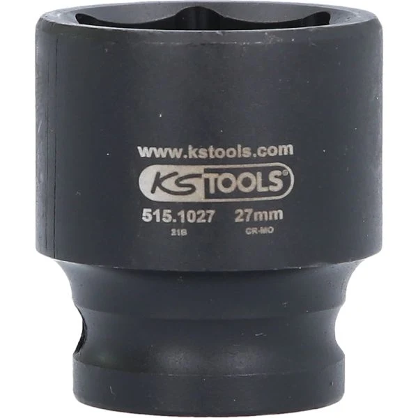 KS TOOLS 1/2" 6-kants krafthylsa 27mm