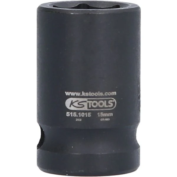 KS TOOLS 1/2" 6-kants krafthylsa 15mm
