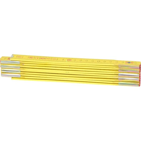 KS TOOLS tumstock i trä, gul, 2m