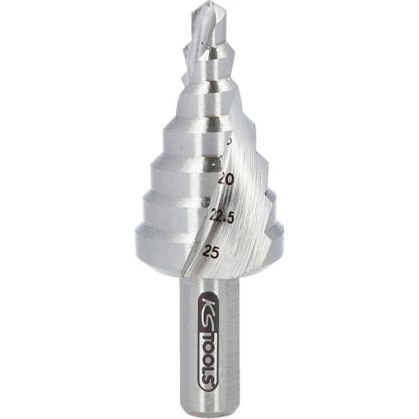KS TOOLS HSS-stegborr ,Ø 6-25mm, 7 steg